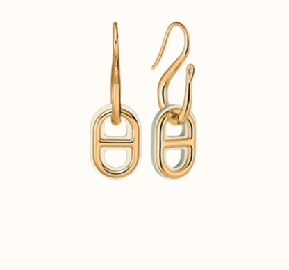 [Lumi Jewelry]HM O'MAILLON GOLD EARRINGS