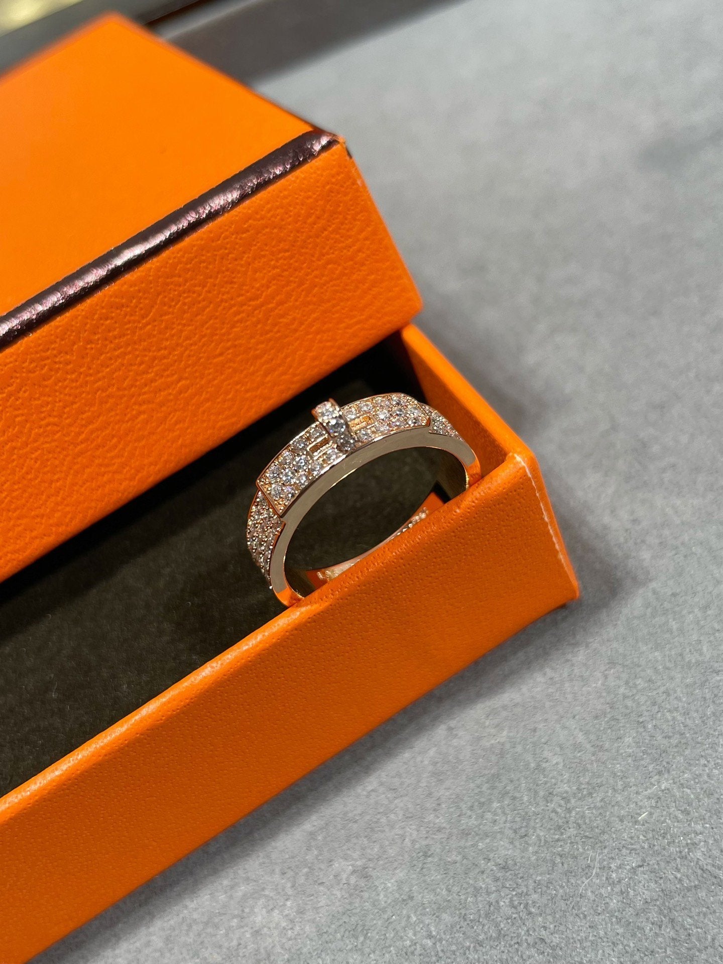 [Lumi Jewelry]KELLY PINK GOLD DIAMOND RING