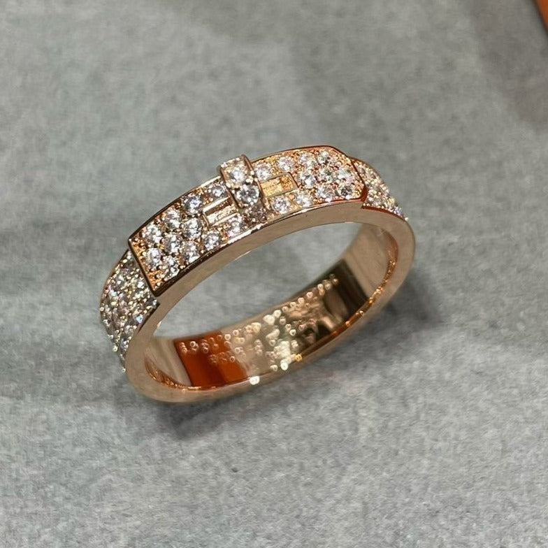 [Lumi Jewelry]KELLY PINK GOLD DIAMOND RING