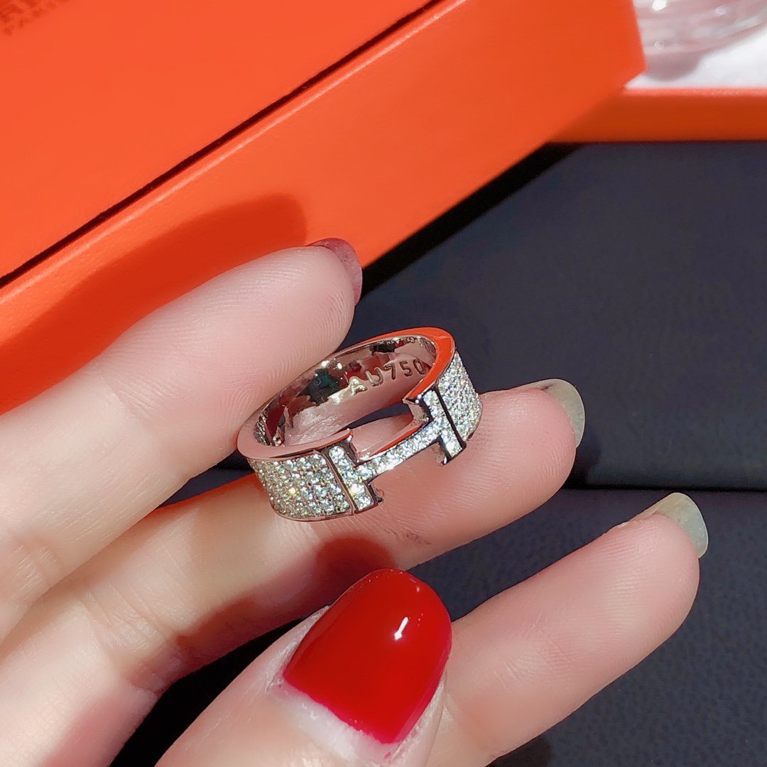 [Lumi Jewelry]H RING FULL DIAMOND