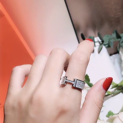 [Lumi Jewelry]H RING FULL DIAMOND