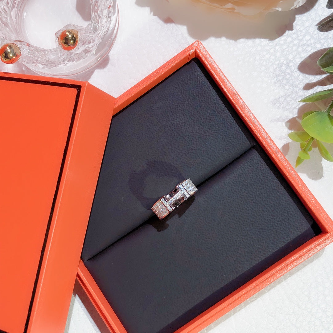 [Lumi Jewelry]H RING FULL DIAMOND