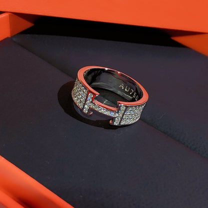 [Lumi Jewelry]H RING FULL DIAMOND