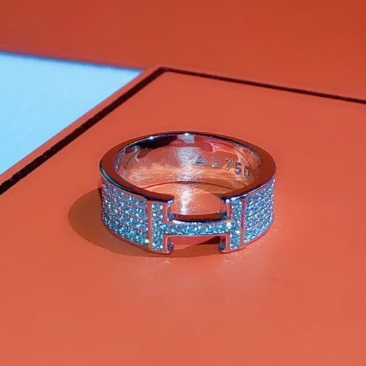 [Lumi Jewelry]H RING FULL DIAMOND