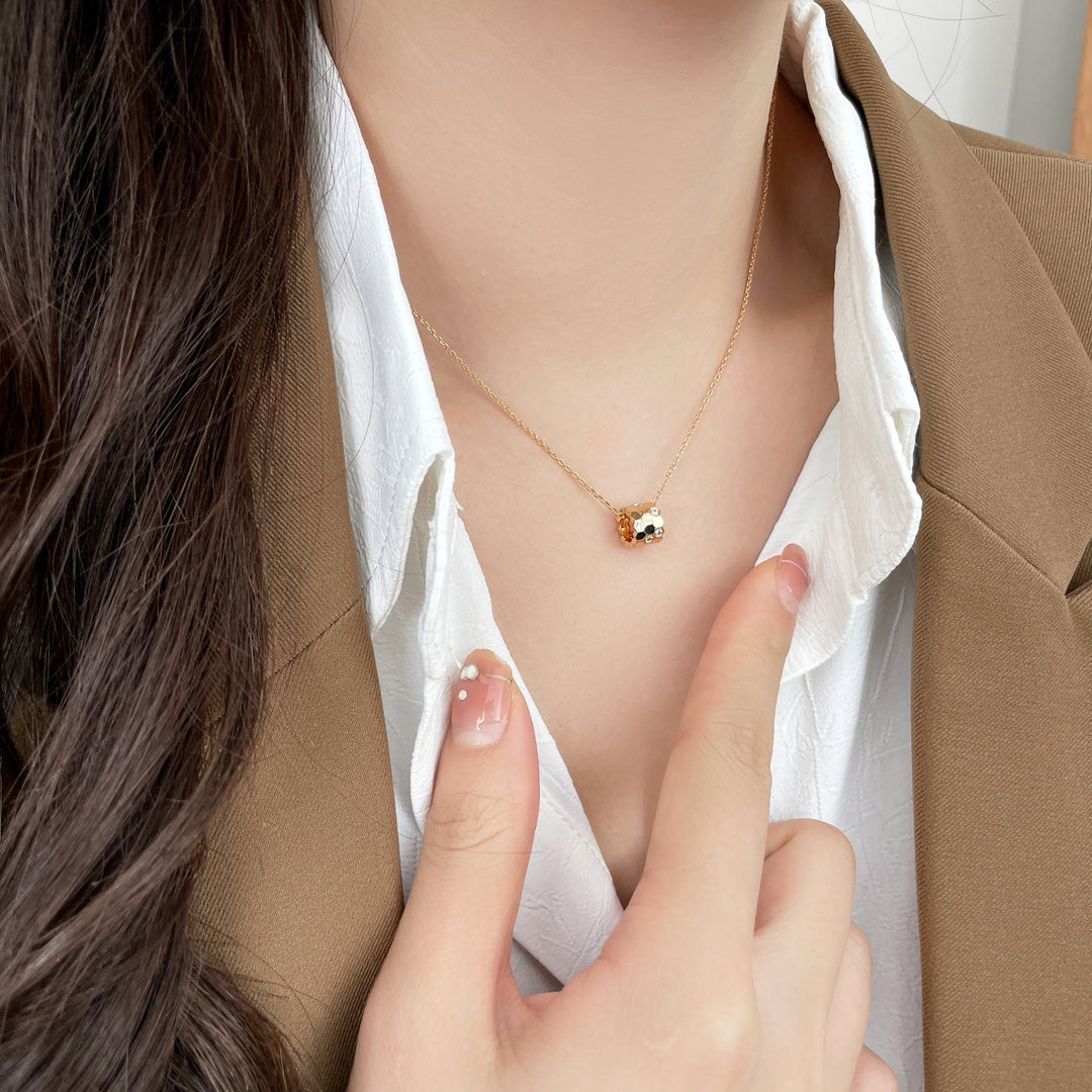 [Lumi Jewelry]BEE MINI PEDANT DIAMOND NECKLACE