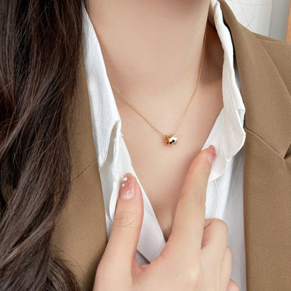 [Lumi Jewelry]BEE MINI PEDANT DIAMOND NECKLACE