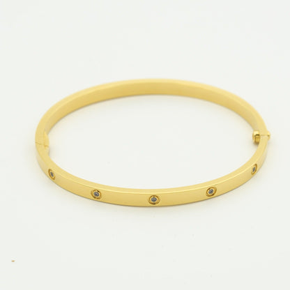 [Lumi Jewelry]LOVE BRACELET 3.65MM 10 DIAMONDS
