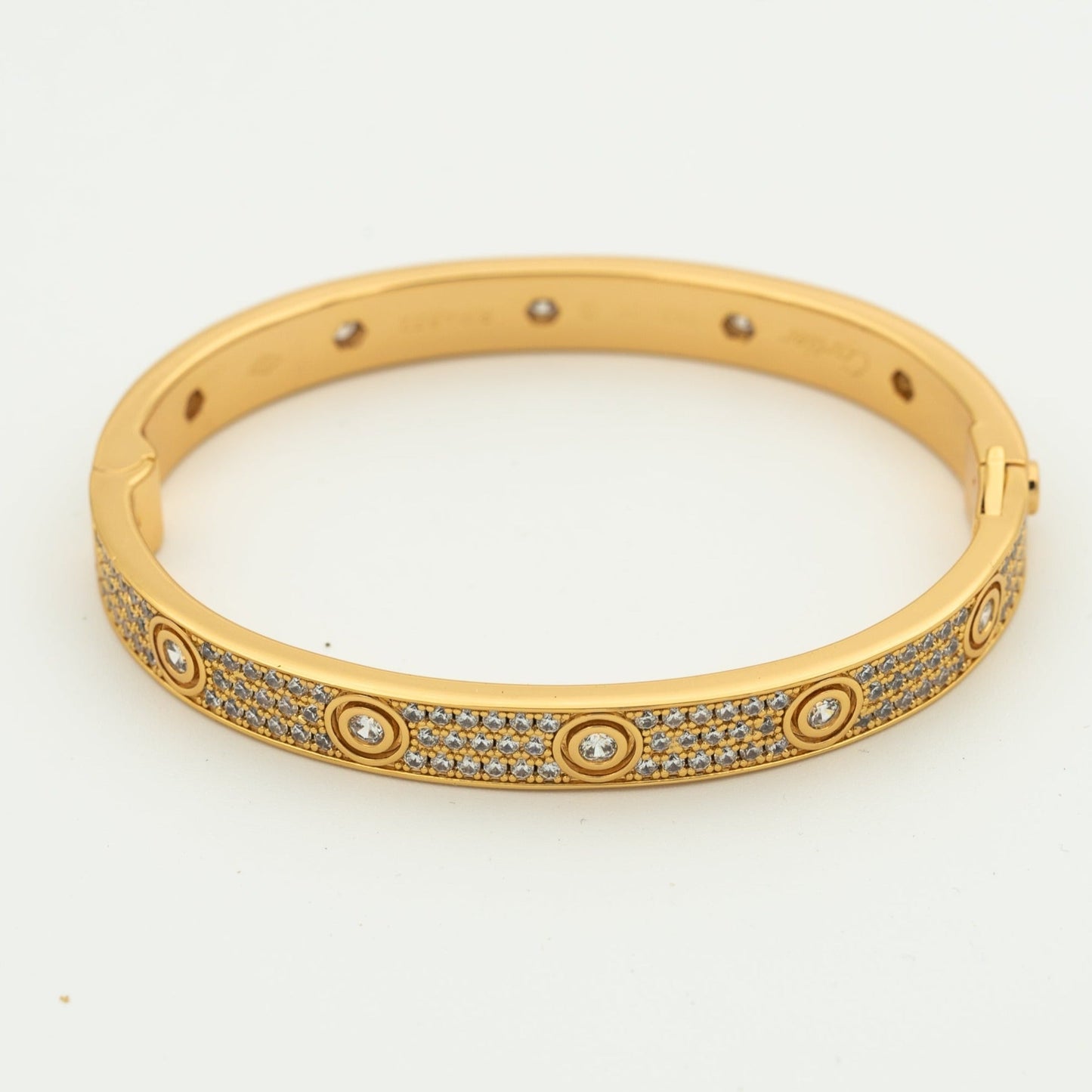 [Lumi Jewelry]LOVE BRACELET 6.1MM DIAMOND-PAVED 10 BIG DIAMONDS
