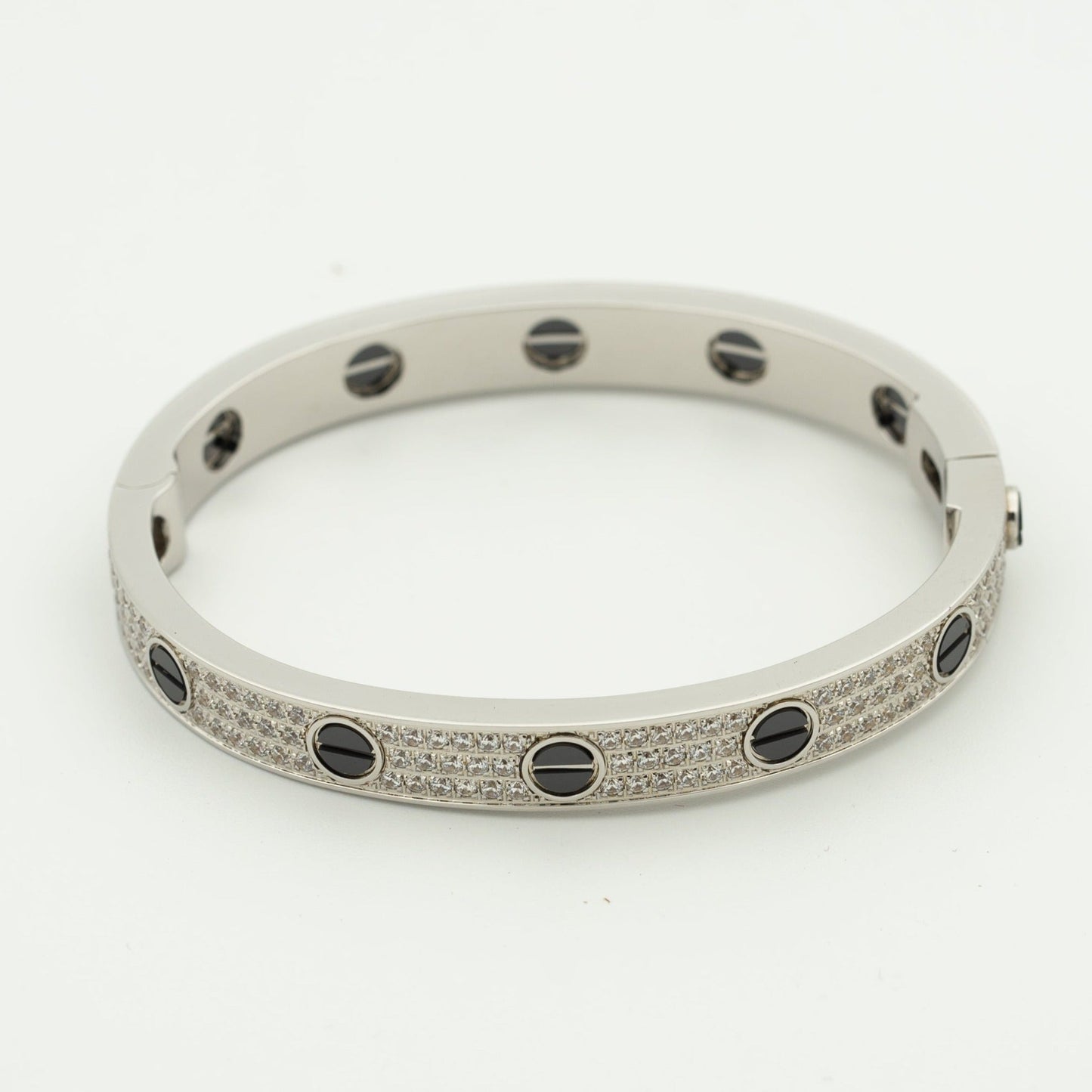 [Lumi Jewelry]LOVE BRACELET 6.1MM DIAMOND-PAVED CERAMIC