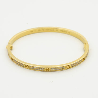 [Lumi Jewelry]LOVE BRACELET 3.65MM DIAMOND-PAVED
