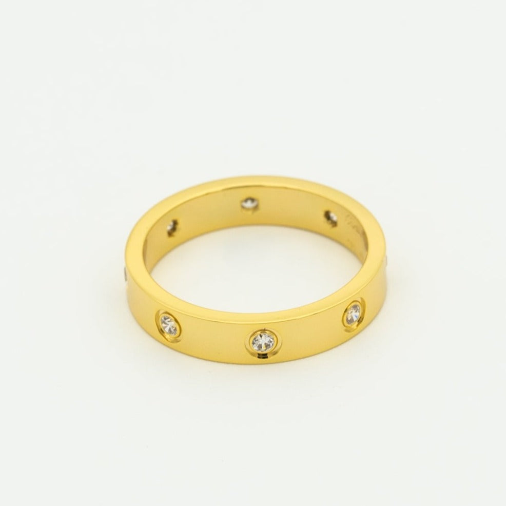[Lumi Jewelry]LOVE RING 3.6MM 8 DIAMONDS