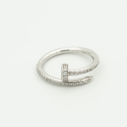 [Lumi Jewelry]JUSTE RING 1.8MM SILVER DIAMONDS
