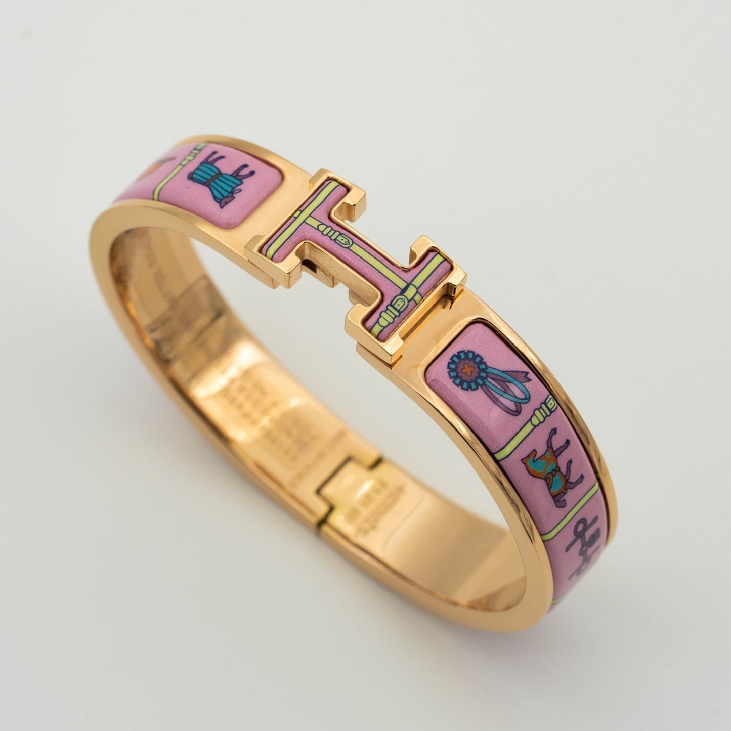 [Lumi Jewelry]H PINK GOLD BRACELET PINK CERAMIC