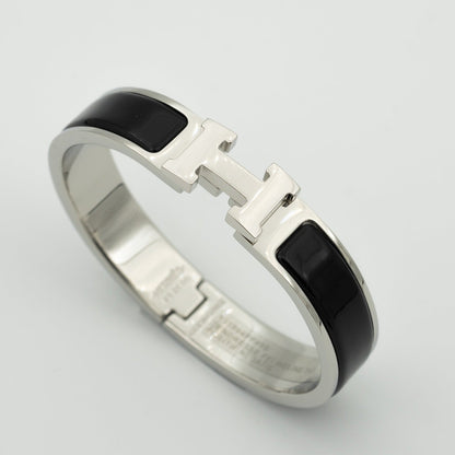 [Lumi Jewelry]H BLACK BRACELET