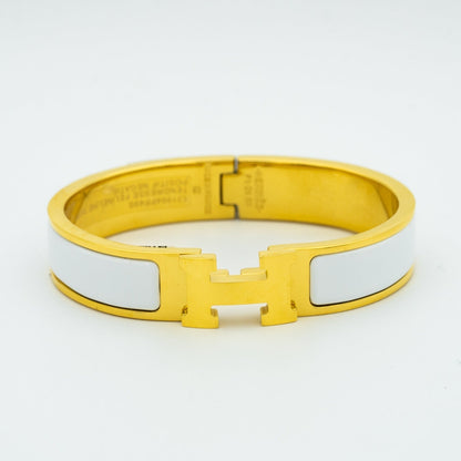 [Lumi Jewelry]H WHITE BRACELET