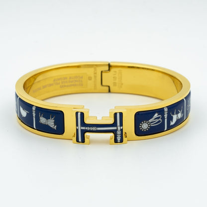 [Lumi Jewelry]H BRACELET BLUE CERAMIC