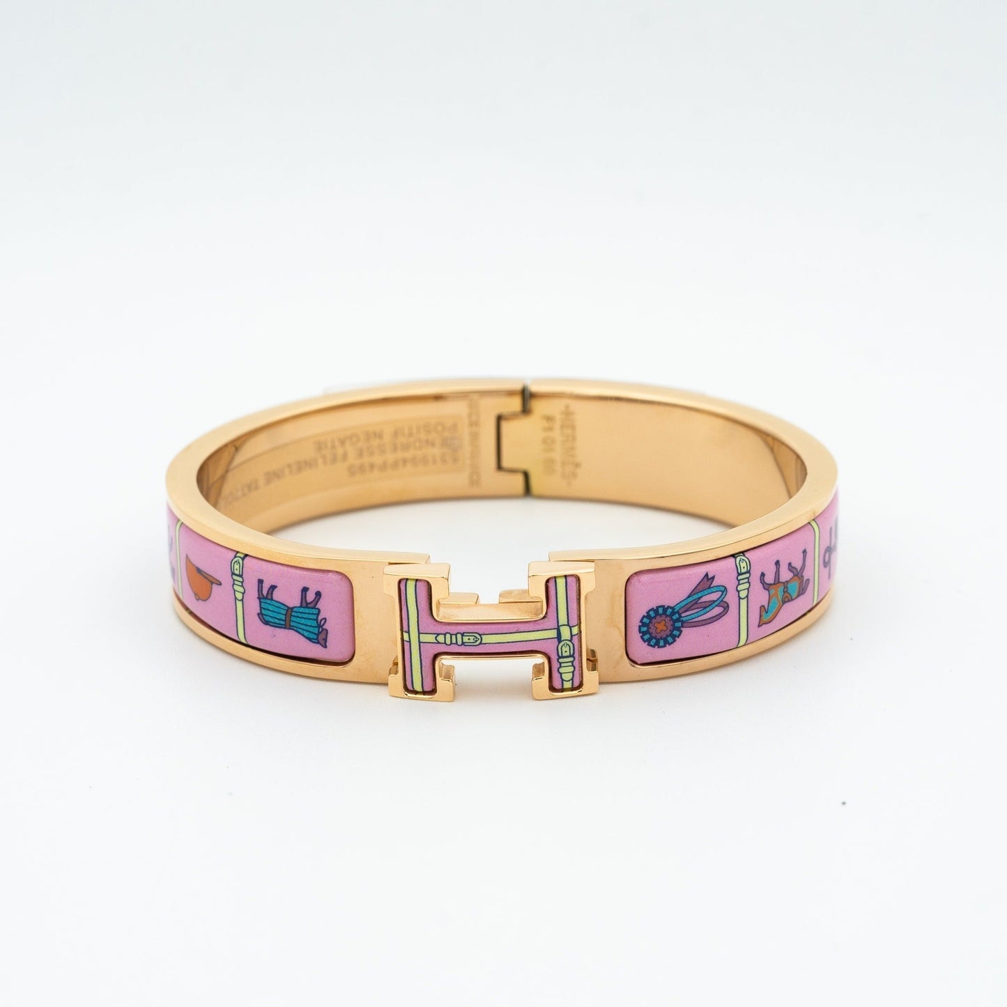 [Lumi Jewelry]H PINK GOLD BRACELET PINK CERAMIC