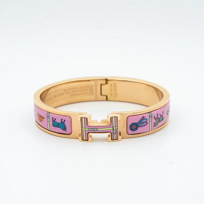 [Lumi Jewelry]H PINK GOLD BRACELET PINK CERAMIC