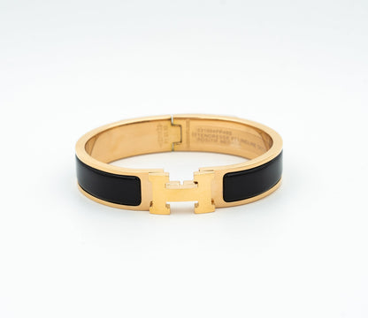 [Lumi Jewelry]H BLACK BRACELET