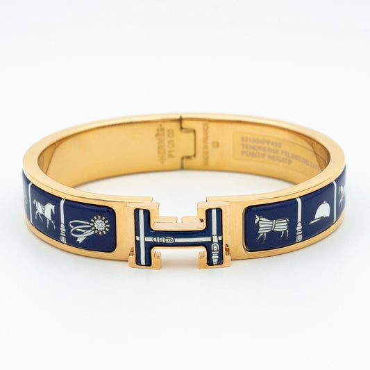 [Lumi Jewelry]H BRACELET BLUE CERAMIC