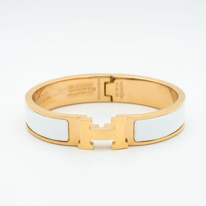 [Lumi Jewelry]H WHITE BRACELET