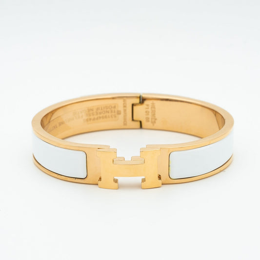 [Lumi Jewelry]H WHITE BRACELET