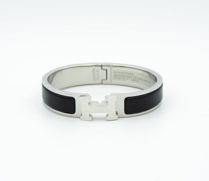 [Lumi Jewelry]H BLACK BRACELET