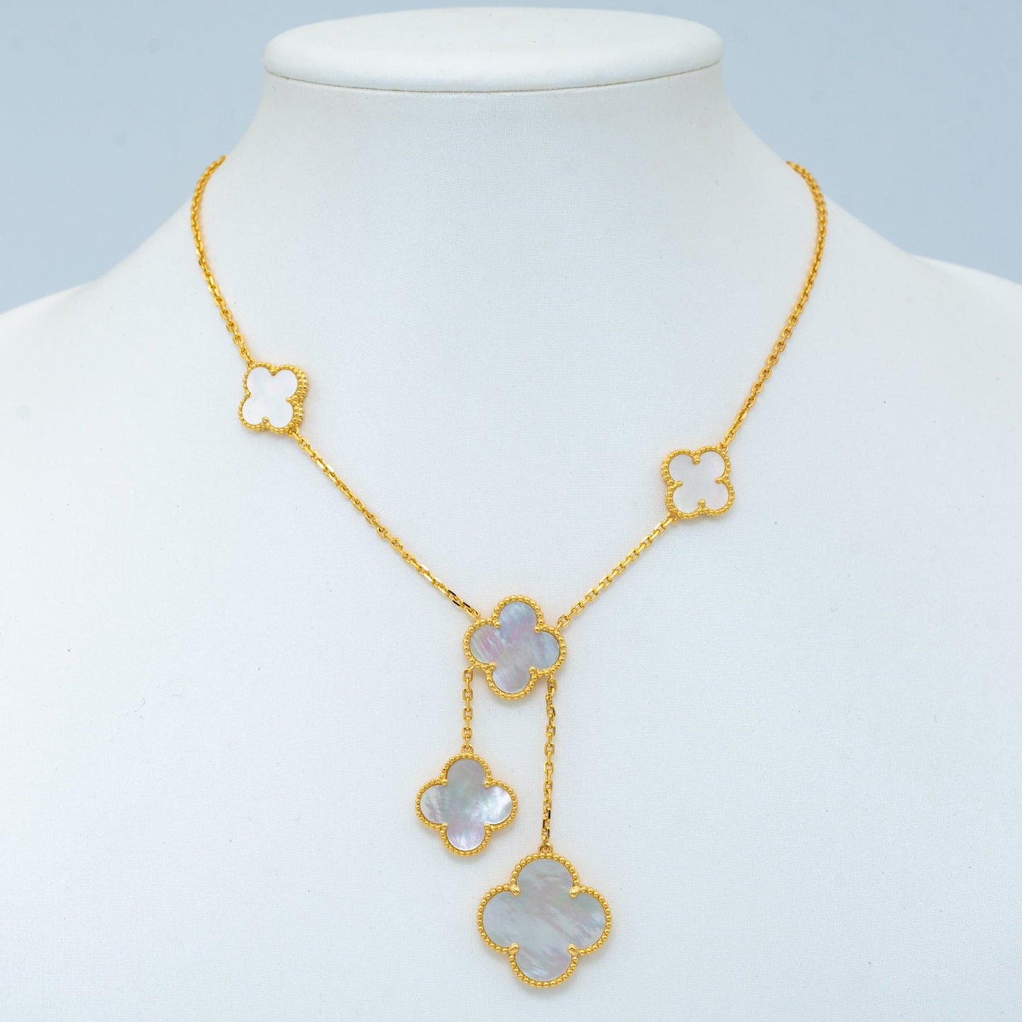 [Lumi Jewelry]CLOVER MOTHER OF PEARL NECKLACE 6 MOTIF
