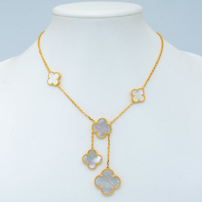 [Lumi Jewelry]CLOVER MOTHER OF PEARL NECKLACE 6 MOTIF
