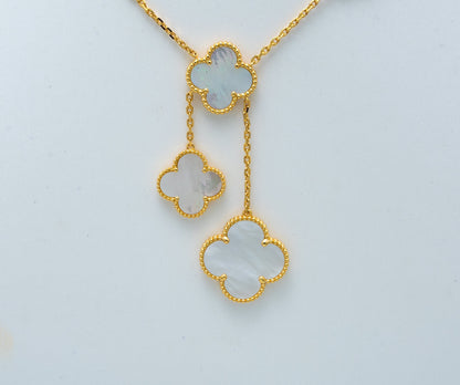 [Lumi Jewelry]CLOVER MOTHER OF PEARL NECKLACE 6 MOTIF
