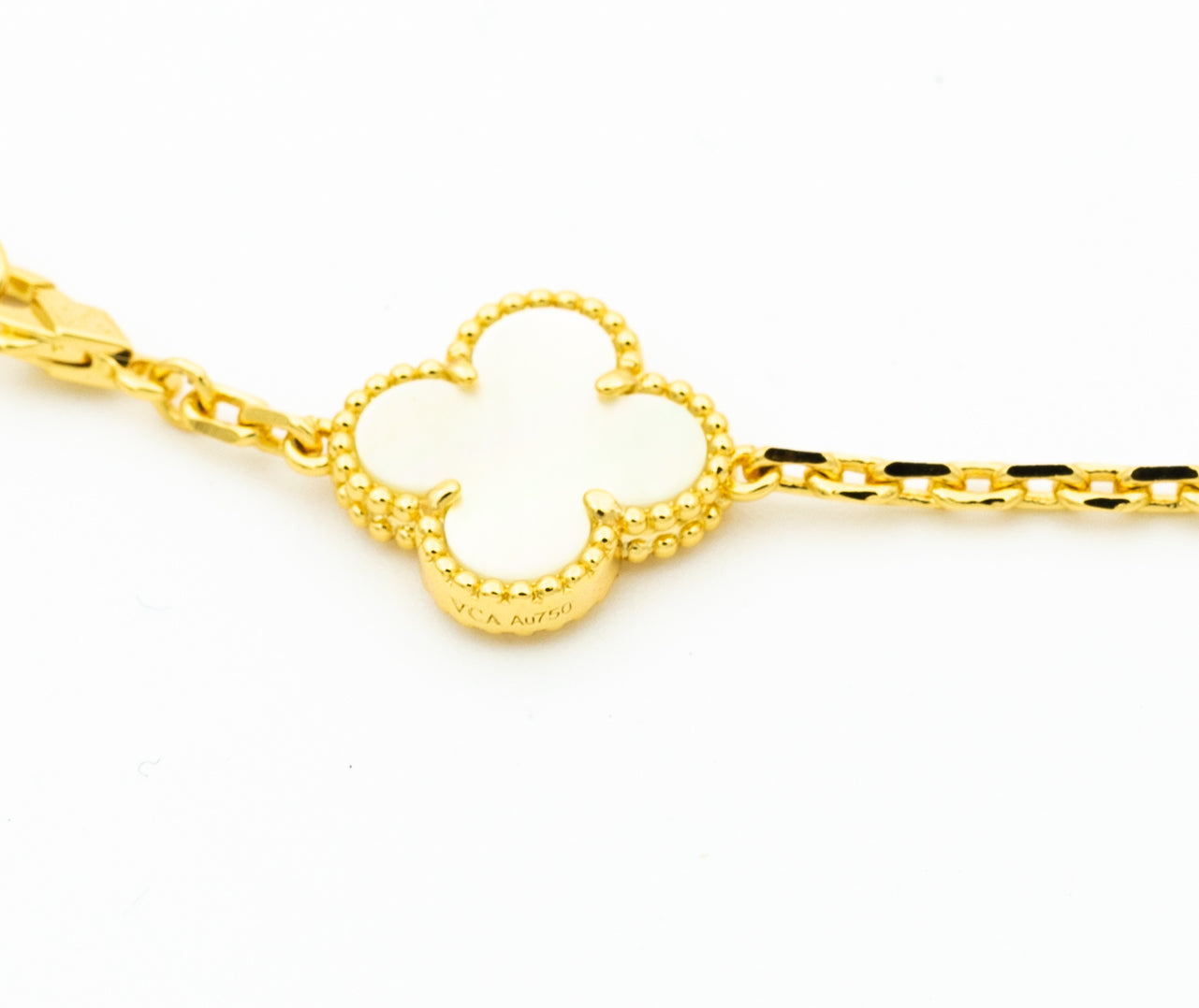 [Lumi Jewelry]CLOVER BRACELET 5 MOTIFS ONYX MOP