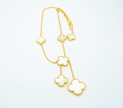 [Lumi Jewelry]CLOVER MOTHER OF PEARL NECKLACE 6 MOTIF