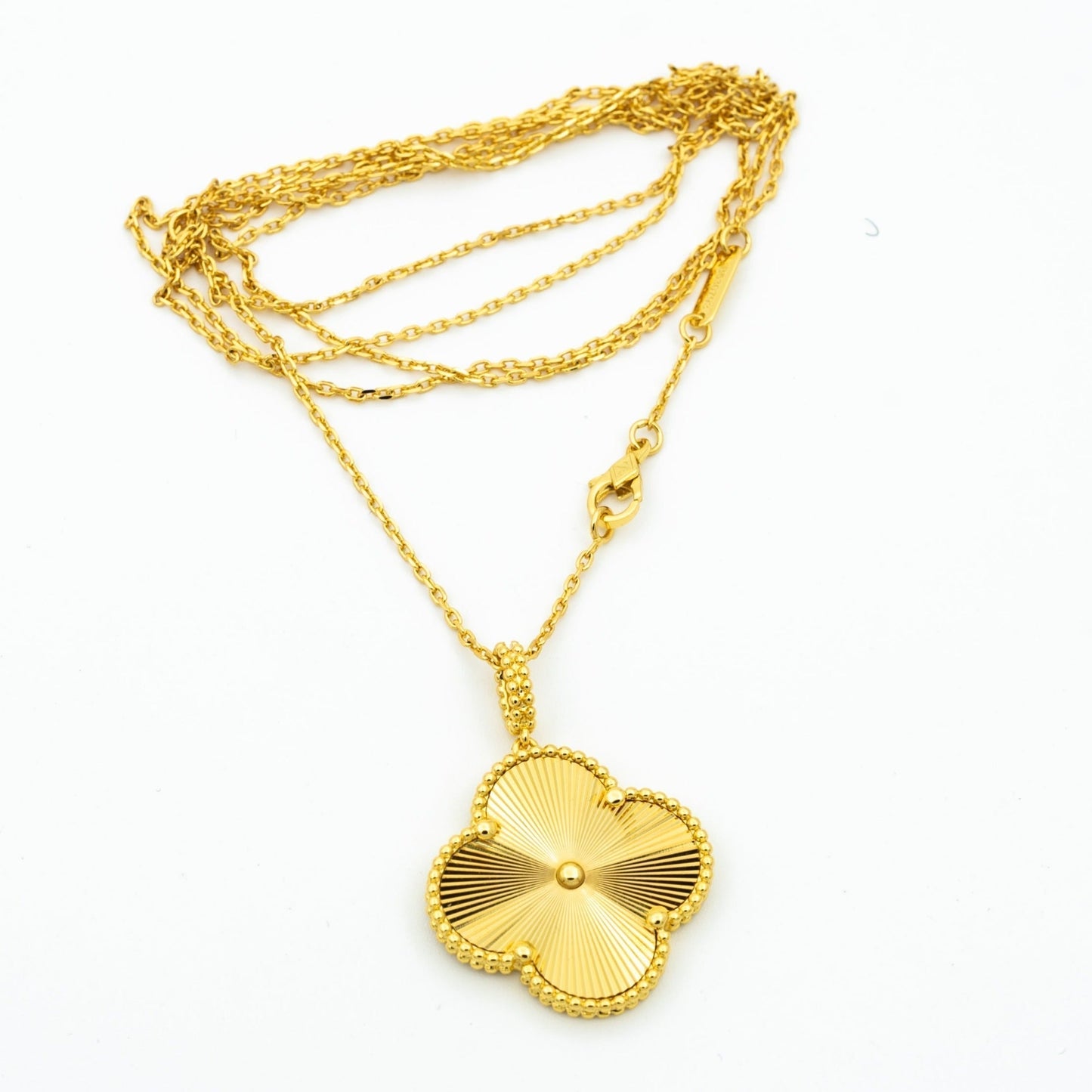 [Lumi Jewelry]CLOVER 25MM PEDANT NECKLACE GOLD