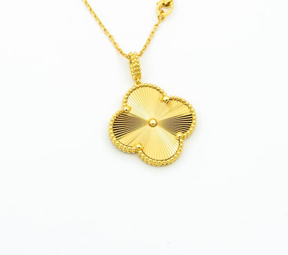 [Lumi Jewelry]CLOVER 25MM PEDANT NECKLACE GOLD