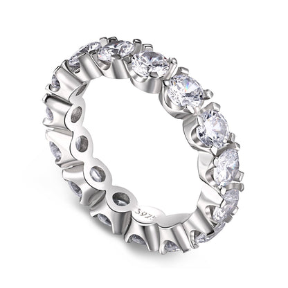 [Lumi Jewelry]Eternity Round Cut Tennis Ring