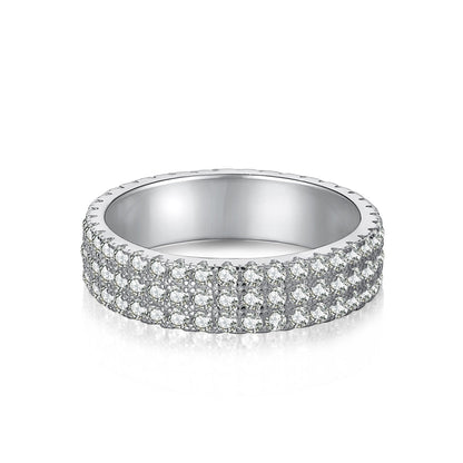 [Lumi Jewelry]Dainty Round Cut Tennis Ring