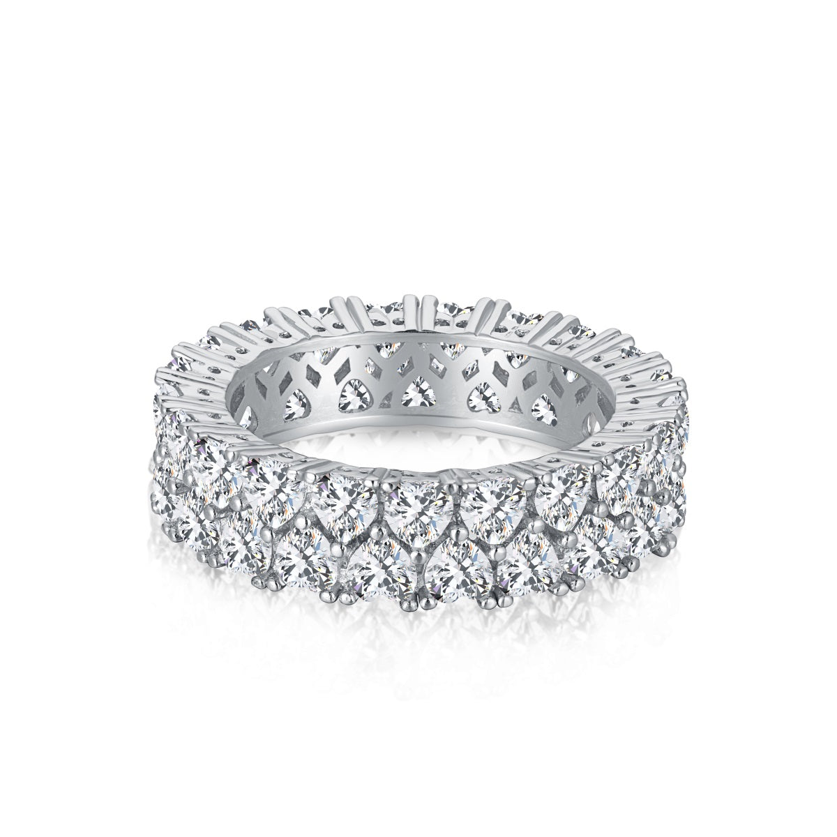 [Lumi Jewelry]Sparkling Full Heart Ring