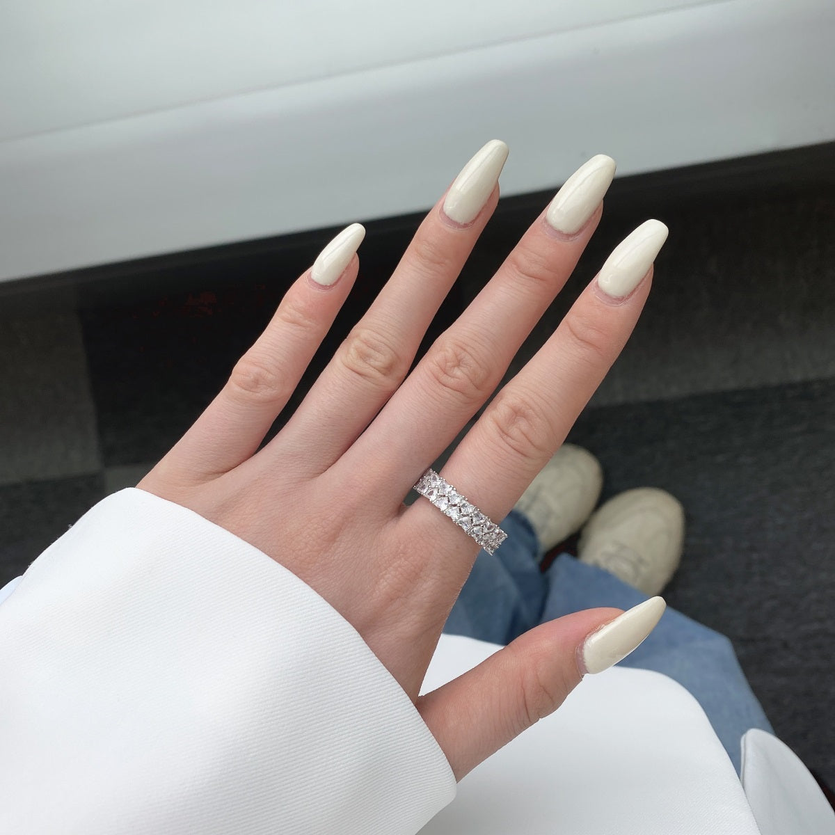 [Lumi Jewelry]Sparkling Full Heart Ring