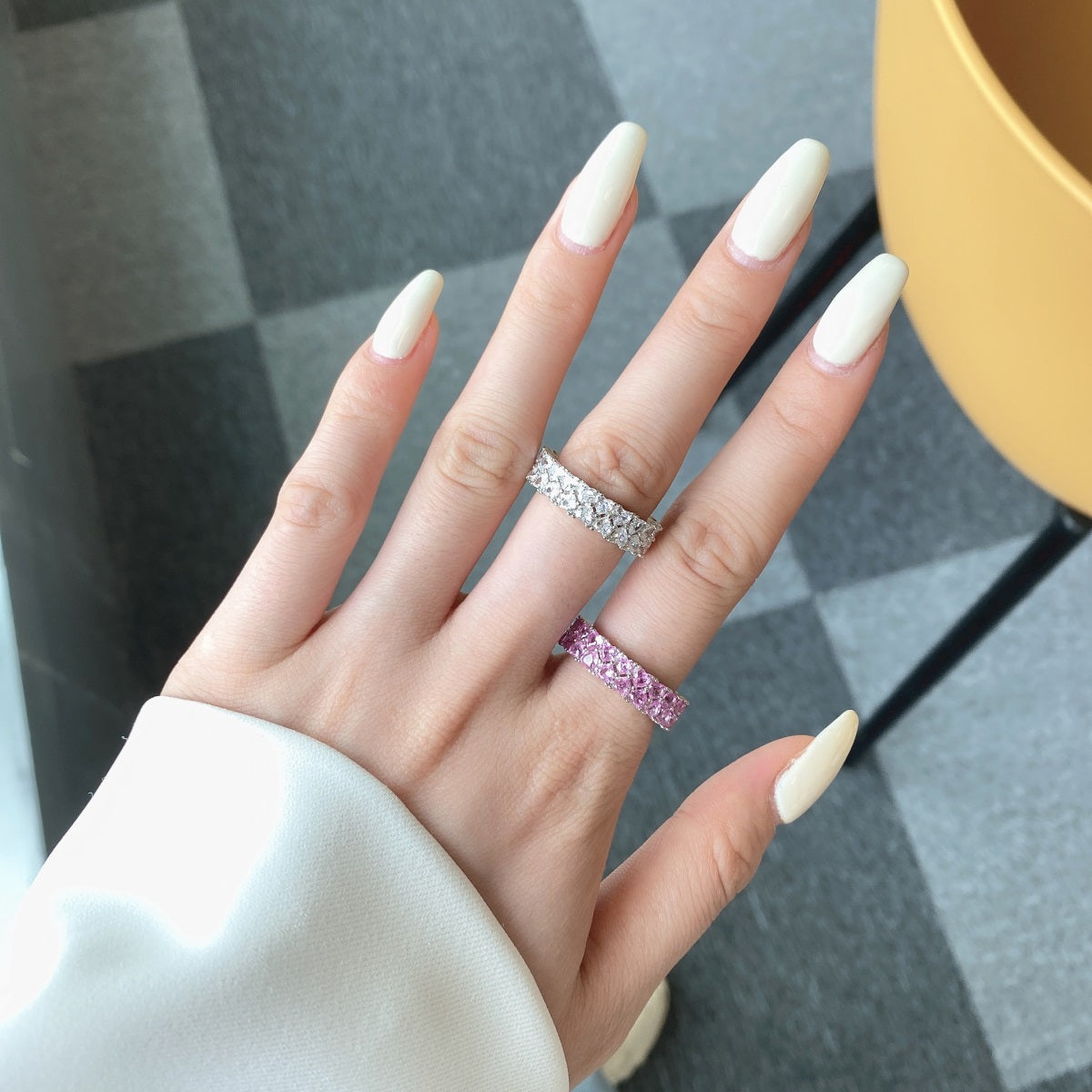 [Lumi Jewelry]Sparkling Full Heart Ring