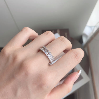 [Lumi Jewelry]Unique Colorful Radiant Cut RIng