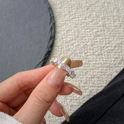 [Lumi Jewelry]Exquisite Pear Cut Tennis Ring