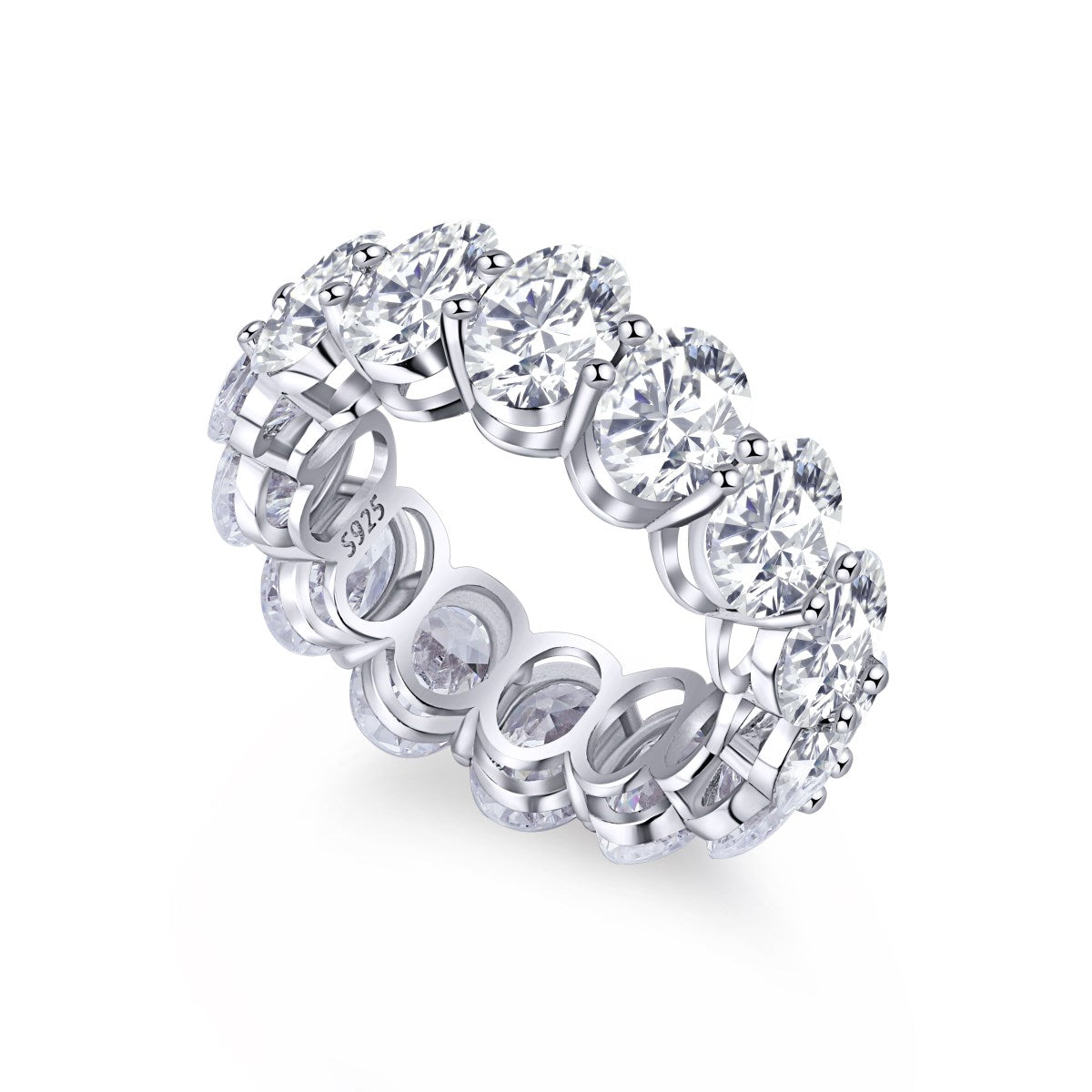 [Lumi Jewelry]Dainty Elongated Cushion Cut Tennis Ring