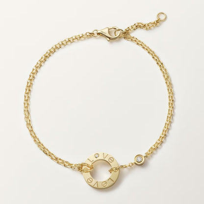 [Lumi Jewelry]LOVE BRACELET 2 DIAMOND
