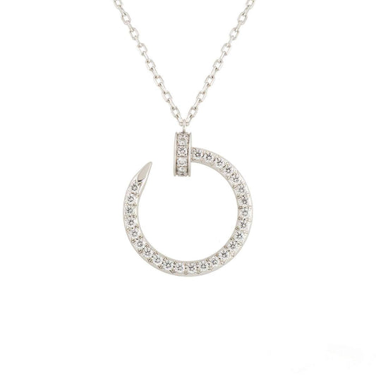 [Lumi Jewelry]JUSTE NECKLACE SILVER DIAMONDS
