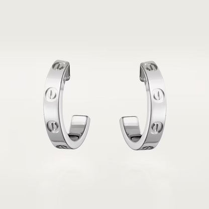 [Lumi Jewelry]LOVE EARRINGS 2.65 MM NO DIAMOND SMALL
