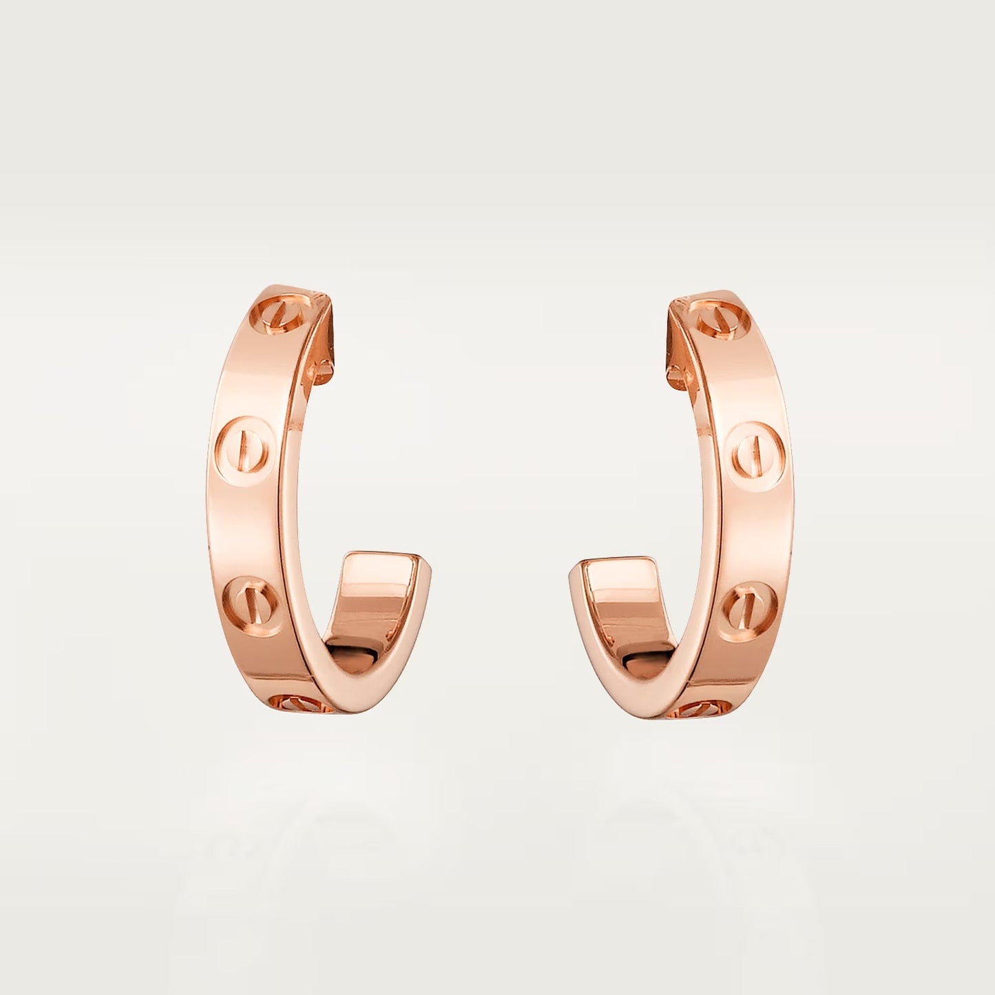 [Lumi Jewelry]LOVE EARRINGS 2.65 MM NO DIAMOND SMALL