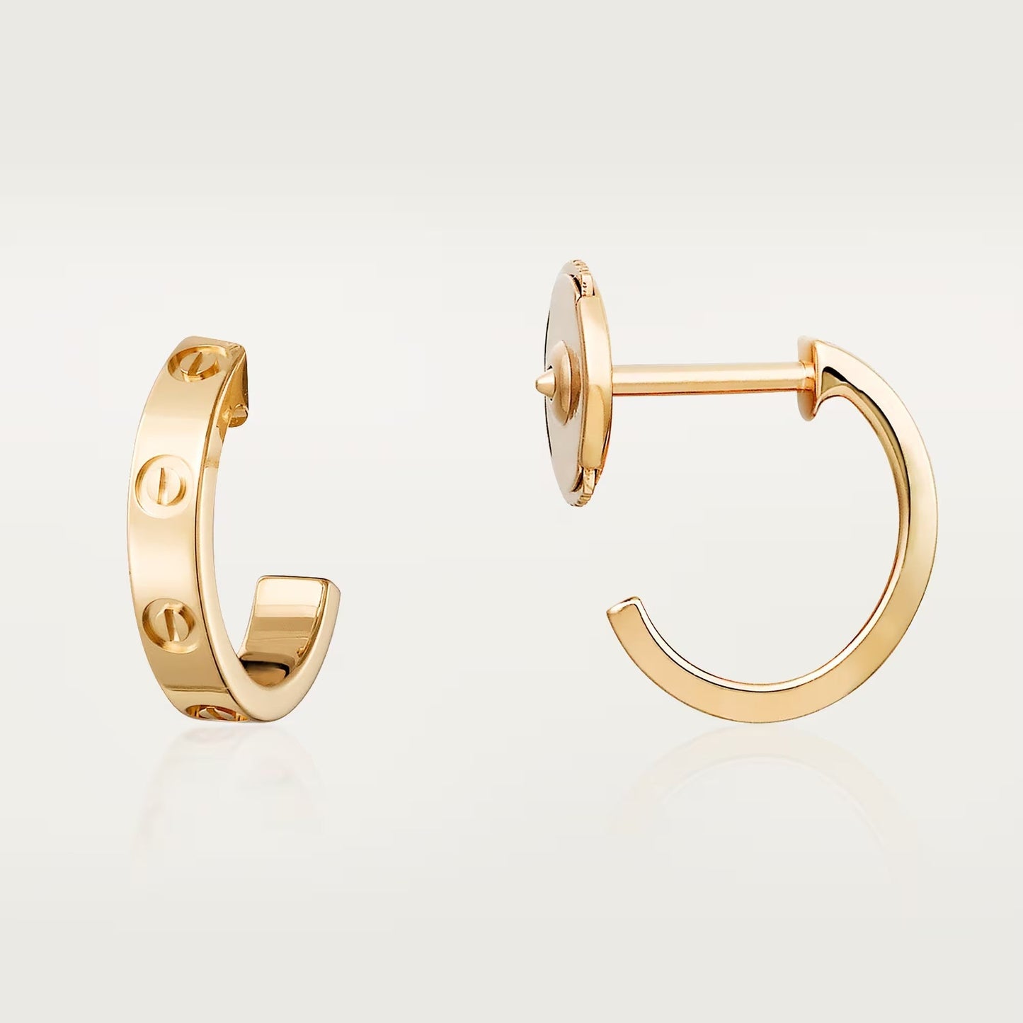[Lumi Jewelry]LOVE EARRINGS 2.65 MM NO DIAMOND SMALL
