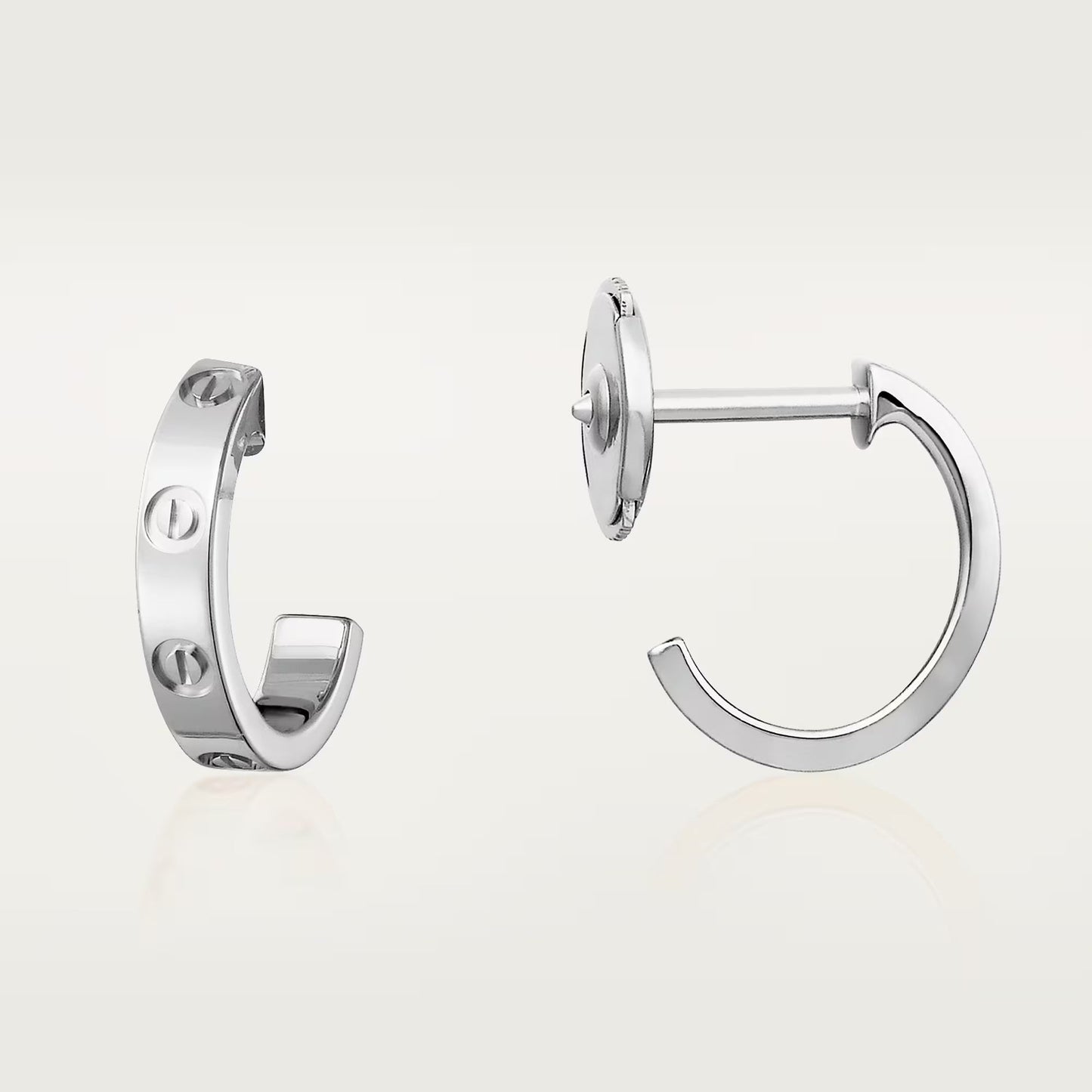 [Lumi Jewelry]LOVE EARRINGS 2.65 MM NO DIAMOND SMALL