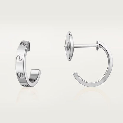 [Lumi Jewelry]LOVE EARRINGS 2.65 MM NO DIAMOND SMALL