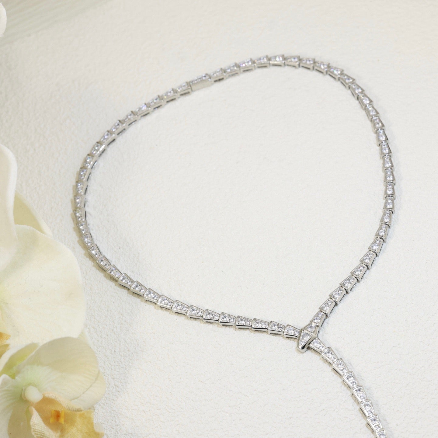 [Lumi Jewelry]SERPENTI NECKLACE SILVER DIAMOND